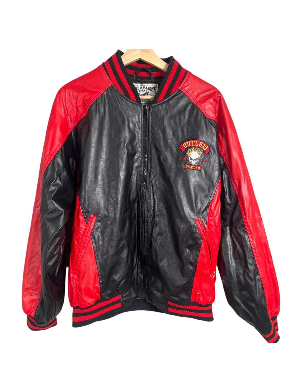 Steve & Barry's Size Medium PVC Jacket Outlaw Cycles